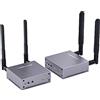 Lemorele Trasmettitore e Ricevitore Wireless HDMI, Lemorele 656FT/200M Wireless HDMI Extender 1080P con LoopOutput/IR 5G Streaming Video/Audio su TV, Proiettore, Monitor Supporta 1TX Accoppiato con più RX
