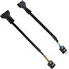 Cablecc - 2 cavi adattatori da USB 2.0 9 pin a connettore USB 3.0 20 pin femmina, per scheda madre, reversibili