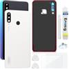 Enkeig Vetro posteriore Sostituzione per Huawei P30 Lite Back Cover copribatteria + Kit di Riparazione(Bianco)