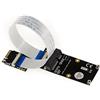 KALEA-INFORMATIQUE Estensione tipo Riser Mini PCIe a M2 E A Key per il montaggio di una scheda WiFi Bluetooth miniPCIe su una porta M2 E A Key. Vengono fornite tovaglie da 10, 20 e 30 cm.