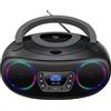 Denver DAB+ Boombox con radio DAB+/FM, funzione Bluetooth, grigio