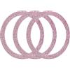QUARKZMAN 3 Pezzi Anello Adattatore Magnetica, Kit di Conversione Universale per Caricabatterie Wireless Magnetica Anello Metallico Scintillante Adesivo per Custodia Telefono, Rosa