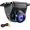 OBEST Retrocamera Auto AHD 1080P, Telecamera Retromarcia Auto 360°+45° Regolabile, 170° Grandangolo Visione Notturna, IP69 Impermeabile 12-24V, Universale per Auto Camper Camion Furgoni