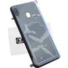 SHLOK Coperchio della Batteria originale Samsung per Samsung Galaxy A20 (A205) Nero Backcover Coperchio Posteriore Panno di Pulizia dello schermo