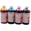 ink-j inchiostro pigmentato per plotter Canon serie TC-20- TC-21- TC 21M business 500 ml x 4 flaconi PFI-050 compatibile alta qualita' colori brillanti, Black,magenta,yellow,ciano