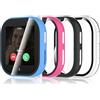 Simpeak 4 Pezzi Cover Compatibile Con Xplora X6 Play Kids, Copertura Completa Custodia Rigida Pc, Hd Clear Pellicola Protettiva Anti-Graffio Case (Trasparente, Nero, Blu, Rosa)
