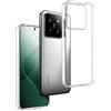 REY Cover in Gel TPU Trasparente per XIAOMI 14 5G, Ultra Sottile 0,33 mm, Morbido Flessibile, Custodia Silicone