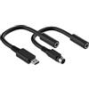 SlimQ Kit Connettore Adattatore di Alimentazione DC 330W per Laptop 𝗖𝗹𝗲𝘃𝗼 MSI, Punta USB e Connettore DC a 4 Fori