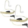 HYSHIKRA Auricolari con tubo acustico One Ear Listen Only con rubinetto simmetrico, trasparente, con clip di fissaggio, set da 2 pezzi