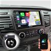 DYNAVIN Android Autoradio Navigatore per Ford Transit dal 2019: 9 pollici OEM Radio con Wireless CarPlay e Android Auto | Head-up Display | Dab+ Radio: D9-TS Plus Flex - C
