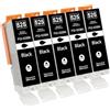 Jhaan Cartucce d'inchiostro PGI525, colore nero, compatibili con Canon 525XL, compatibili con PIXMA MG5100, MG5120, MG5150, MG5200, MG5220, MG5250, MG5300, MG5350, MG6100, MG6120, MG6150, MG6200