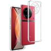 REY Pack 3X Cover in Gel TPU Trasparente per Vivo X90 PRO+ 5G, Ultra Sottile 0,33 mm, Morbido Flessibile, Custodia Silicone