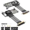 CERRXIAN Cavo di prolunga M.2 NVME M-key SSD a PCI-E 4X con ventola di raffreddamento e LED a scolorimento automatico, supporta SSD NVME 2230/2242/2260/2280 M.2 NGFF NVME (X4)