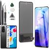 RongZy LCD Schermo per Xiaomi Redmi Note 11 di Ricambio Display Touch Screen Digitizer Parti di Riparazione per Redmi Note 11S LCD Display 2201117T 2201117S con Strumenti(Nero, 6.43)