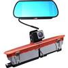 KNRAGHO Kit telecamera di retromarcia con luce freno e monitor a clip da 7, adatta per Doblo dal 2010 in poi e Opel Combo 2011-2018