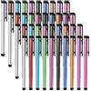 Ikruidy Touch Capacitive Universali 40 pezzi Penna per Tablet Multicolore Penna Stilo Compatibile con iPad Smartphone Tablet