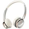 FiiO Anytime Cuffie Bluetooth 5.4 retrò con cancellazione attiva del rumore, durata di riproduzione 58 ore, con microfono, auricolari leggeri e comodi per viaggi, casa (oro titanio)