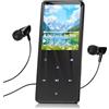 PINHUI 64 GB Lettore MP3 Bluetooth 5.3 Lettore MP3 musicale bambini lettori mp3 portatile Ottimo per sport, radio FM, immagini, registrazioni, e-book, contapassi, qualità audio HIFI lettore mp4