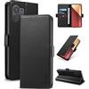 Yunubeyii Cover Libro per Xiaomi Redmi Note 13 Pro 4G/Poco M6 Pro - [Blocco RFID] Luxury PU Leather Portafoglio Card Holder Magnetic Phone Custodia con Kickstand, Cover Protettiva Antiurto, Nero