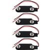 The Lord of the Tools 4 Connettori A Scatto Per Batteria PP1/PP9 Con Cavo Di Collegamento Per Batteria Radio Lanterna Da 9 V