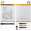 Duotipa Batteria di ricambio L19D1P31, 5000 mAh, compatibile con Len-OVO Tab M8 (2nd/3rd Gen) 8,0 TB-8505X, TB-8505F, TB-8505FS con kit di strumenti di riparazione