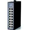 WIWAV WDH-16ET-DC 10/100Mbps Switch Ethernet Industriale a 16 Porte Non gestito con Guida DIN/Montaggio a Parete (UL in Lista, Senza Ventola, -30°C ~ 75°C)