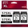 hehua PG-575XL 575 Nero Cartucce per Stampanti 575 XL Compatibile per Cartucce per Stampanti Canon 575 575xl nero per Stampanti Canon PIXMA TS3550i TS3551i TS3750i TS3751i TS3752i TR4750i TR4751i (2 Nero)