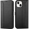 Verco Custodia a libro per iPhone 15, 6,1 pollici, per Apple iPhone 15, colore: nero