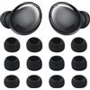 Miruchertter 6 paia di gommini di ricambio in silicone per auricolari S/M/L, 3 dimensioni, compatibili con auricolari Samsung Galaxy Buds Pro (6 paia, nero)