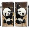 KENHONER Custodia per Samsung Galaxy A18/ A17/ A26 5G, Panda | Portafoglio Pelle PU, Magnetica, Resistente Agli Urti, Scomparto Carte Credito, Pieghevole, Flip Libro, Motivo