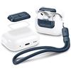 Spigen Lock Fit M [EZ FIT], Clip protettiva con Chiusura Sicura, Compatibile con Cuffie, AirPods Pro 2 (2023/2022) / AirPods Pro (2019) e con cinturino - Metal Slate