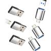 Kefiany Adattatore Tipo C Femmina a USB-A Male(6 Pack) USB C Maschio a OTG 3.0 Female Adapter Caricatore Cavo per Apple iPhone 16 15 MacBook per iPad Compatibile con Samsung Dati Convertitore PC Mouse