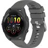 Yikamosi Compatibile con Garmin Forerunner 265S Cinturino per Donne e Uomini,Sgancio Rapido Silicone Chiusura in acciaio inossidabile Cinturino di Ricambio per Garmin Forerunner 265S,Grigio scuro