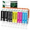 Greenjob 580XXL 581XXL Cartucce d'inchiostro Sostituzione per Canon 580 581 PGI-580XXL CLI-581XXL compatibili per Pixma TS6150 TR7550 TR8550 TS6151 TS8150 (PGBK Nero Ciano Magenta Giallo, 10-Pack)