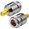 Vecys RP-SMA Femmina a Tipo N Femmina Adattatore RP-SMA Wifi Antenna Adattatore per Wlan Outdoor Antenna Wlan 4G Wifi Router Wirelesse Router Bluetooth (2 pezzi)