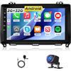 NHOPEEW 2+64G Autoradio per Mercedes Benz A/B/V Class Vito Viano Sprinter W169 W639