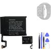 HIGHAKKU Batteria di ricambio per smartwatch A2059 compatibile con Watch iWatch Series 4 4th generazione 44mm (GPS+Cellular/GPS) A1976 A2008 A1978 con strumenti