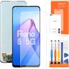 AGCUT Display LCD per Oppo Reno8 5G Schermo di Ricambio per Oppo Reno 8 5G CPH2359 6,4 Pollici Display LCD Digitalizer Touch Screen Assembly di Riparazione con Strumenti (Nero, senza impronta)