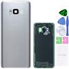 MovTEK Coperchio della Batteria Vetro Posteriore per Samsung Galaxy S8 G950F Originale Copribatteria con Vetro Fotocamera (Argento Artico)
