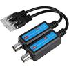 VBESTLIFE 1Pair 10 / 100Mbps 1CH Extender Ricevitore del trasmettitore coassiale di Rete IP passiva per Telecamera NVR IP