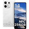 UMIDIGI Smartphone Note 100, Telefono cellulare Android 14, 16 (8 + 8) GB + 256 GB, 120 Hz, octa-core, 6,8 pollici, 50MP Fotocamera,NFC, OTG, Face ID/Fingerprint, 5000 mAh, GPS, Dual SIM Telefoni