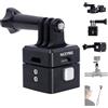 NICEYRIG Supporto adattatore a sgancio rapido per go-pro Hero 11/10/9/8/7, DJI OSMO Action Camera 3/4, piastra di base per asta di estensione, treppiede, supporto bici, cursore Dolly, stabilizzatore -