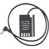 FOTGA DC Maschio a Dummy Batterie DMW-BLK22/DMW-DCC17 Batteria Decodificata Dummy Accoppiatore DC Cavo Adattatore Adattatore per fotocamera Panasonic Lumix S5 DC-S5K S5GK G9 GH5M2 GH5 Mark II GH6