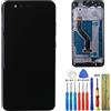 E-YIIVIIL Melphyreal Display Compatibile con Huawei P10 Lite Ascend Display LCD Touch Screen Vetro Cornice Nero + Strumenti