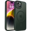 CACOE Custodia per iPhone 13/14 Antiurto,Antigraffio,Cover Posteriore Magnetica,Semitrasparente