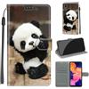 KENHONER Cover Compatibile con Samsung Galaxy A10, Premium Pelle PU Portafoglio Flip Libro Custodia per Samsung A10 / M10 [Protezione Completa] - panda