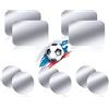 WONLIVE Piastra metallica, Placche metalliche adesive per porta cellulare da auto magnetico, WONLIVE Piastra metallo universale con adesivo per calamita per cellulare auto, 6 Rotondi e 4 Rettangolari, Argento