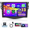 Hikity 2+64G Android 15 Autoradio per Toyota RAV4 2007-2011 Radio Carplay Android Auto, 9 Pollici IPS Touch Screen Radio con Telecamera Bluetooth Navi WiFi DSP EQ
