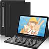 FOGARI Tastiera Cover per Samsung Galaxy Tab S9 Plus 12.4" 2023 con Retroilluminazione a 7 colori, Custodia con Tastiera Wireless Retroilluminata Rimovibile per Galaxy Tab S9+ 12.4, Nero