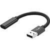 PNGKNYOCN Adattatore da USB C a USB 3.2, 10 Gbps USB 3.2 maschio a USB C femmina caricatore cavo corto supporto 3 A ricarica rapida per computer telefono trasferimento dati Cord(15 cm)